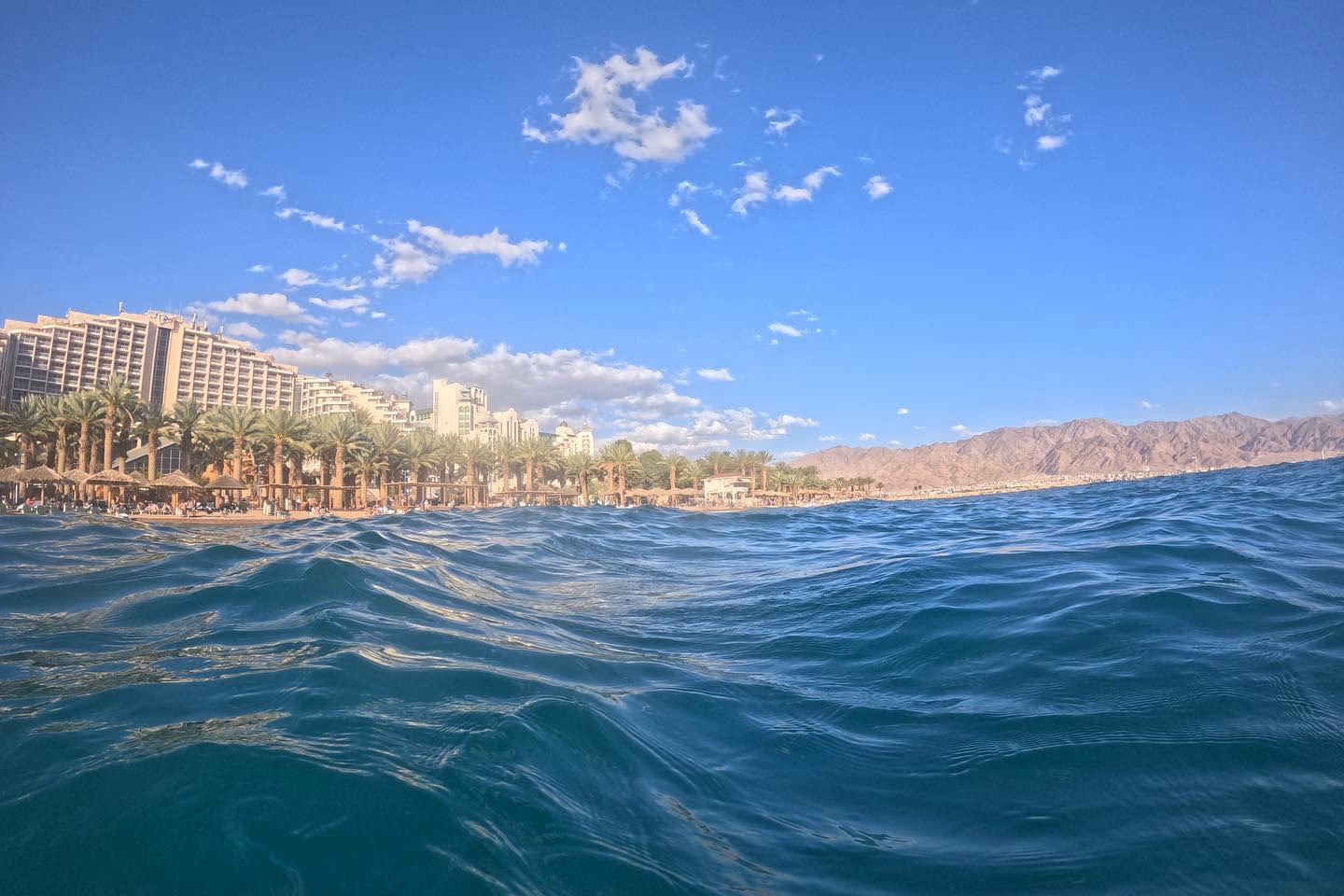 Marshalling area before an open water race